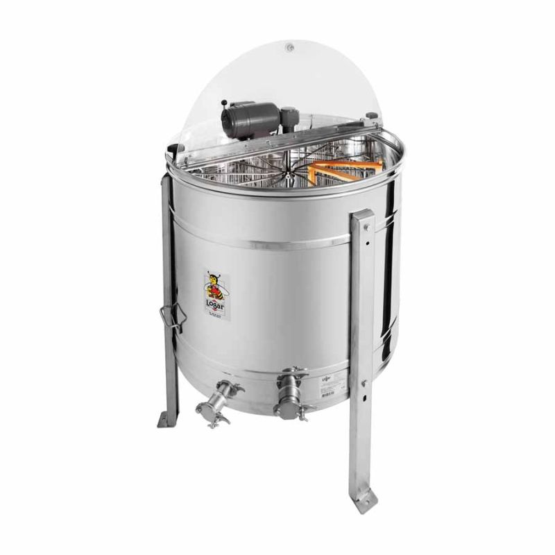 12-Tlg. Radialschleuder mit Bruchschutzgitter, Kessel 76 cm, Motorantrieb