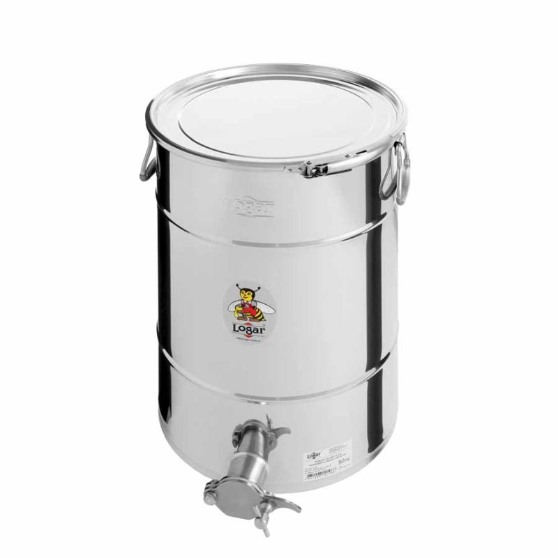 Logar Abfüllbehälter 50 kg mit Spannring und Dichtung (Art. Nr. 2115)